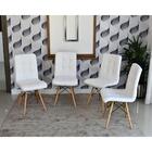 Conjunto De Mesa Dobrável Retrátil 1,40 Branco/noronha Inox +