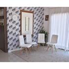 Conjunto De Mesa Dobrável Retrátil 1,40 Branco/noronha Inox +