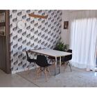 Conjunto De Mesa Dobrável Retrátil 1,40 Branco/noronha Inox +