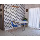 Conjunto De Mesa Dobrável Retrátil 1,40 Branco/noronha Inox +