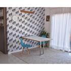 Conjunto De Mesa Dobrável Retrátil 1,40 Branco/noronha Inox +