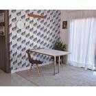 Conjunto De Mesa Dobrável Retrátil 1,40 Branco/noronha Inox +