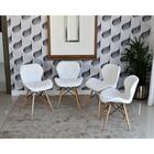 Conjunto De Mesa Dobrável Retrátil 1,40 Branco/noronha Inox +