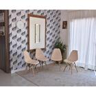 Conjunto De Mesa Dobrável Retrátil 1,40 Branco/noronha Inox +