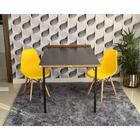 Conjunto De Mesa Dobrável Retrátil 1,40 Preto/noronha + 2 Cad