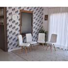 Conjunto De Mesa Dobrável Retrátil 1,40 Preto/noronha + 4 Cad