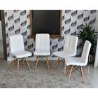 Conjunto De Mesa Dobrável Retrátil 1,40 Preto/noronha + 4 Cad