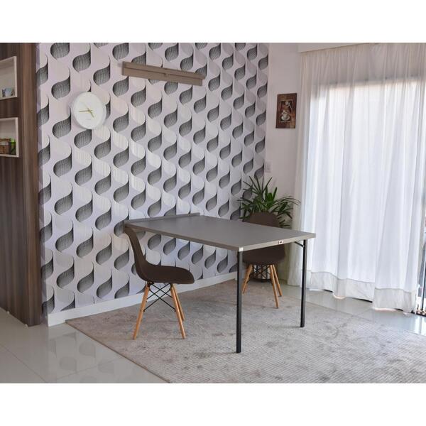 Conjunto De Mesa Dobrável Retrátil 1,40 Volpi + 2 Cadeiras Ei