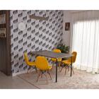 Conjunto De Mesa Dobrável Retrátil 1,40 Volpi + 4 Cadeiras Bo