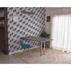 Conjunto De Mesa Dobrável Retrátil 1,40 Volpi Inox + 2 Cadeir