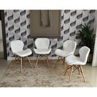 Conjunto De Mesa Dobrável Retrátil 1,40 Volpi Inox + 4 Cadeir