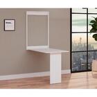 Conjunto De Mesa Dobrável Retrátil 100cm Branca Com 2 Cadeira