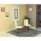 Conjunto De Mesa Dobrável Retrátil 120 X 75 Branca + 2 Cadeir