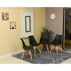 Conjunto De Mesa Dobrável Retrátil 120 X 75 Branca + 4 Cadeir