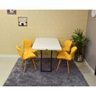 Conjunto De Mesa Dobrável Retrátil 120 X 75 Branca + 4 Cadeir