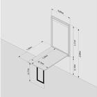 Conjunto De Mesa Dobrável Retrátil 120 X 75 Branca + 4 Cadeir