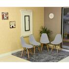 Conjunto De Mesa Dobrável Retrátil 120 X 75 Branca + 4 Cadeir