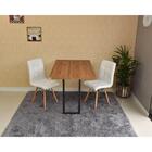 Conjunto De Mesa Dobrável Retrátil 120 X 75 Noronha + 2 Cadei