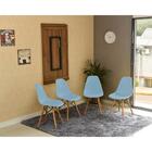 Conjunto De Mesa Dobrável Retrátil 120 X 75 Noronha + 4 Cadei