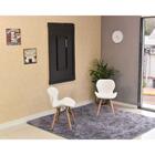 Conjunto De Mesa Dobrável Retrátil 120 X 75 Preta + 2 Cadeira