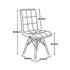 Conjunto De Mesa Dobrável Retrátil 120 X 75 Preta + 4 Cadeira