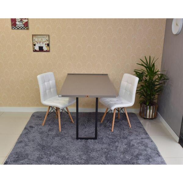 Conjunto De Mesa Dobrável Retrátil 120 X 75 Volpi + 2 Cadeira