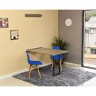 Conjunto De Mesa Dobrável Retrátil 120 X 75 Volpi + 2 Cadeira