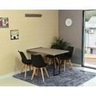 Conjunto De Mesa Dobrável Retrátil 120 X 75 Volpi + 4 Cadeira