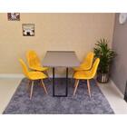 Conjunto De Mesa Dobrável Retrátil 120 X 75 Volpi + 4 Cadeira