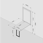 Conjunto De Mesa Dobrável Retrátil 120 X 75 Volpi + 4 Cadeira
