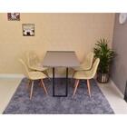 Conjunto De Mesa Dobrável Retrátil 120 X 75 Volpi + 4 Cadeira