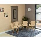 Conjunto De Mesa Dobrável Retrátil 120 X 75 Volpi + 4 Cadeira