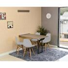 Conjunto De Mesa Dobrável Retrátil 120 X 75 Volpi + 4 Cadeira