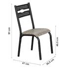 Conjunto De Mesa E 4 Cadeiras 1,20cm Para Cozinha Luna-ciplaf