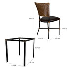 Conjunto de Mesa e 4 Cadeiras Gramado para Área Externa e Int