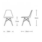 Conjunto De Mesa Eames Eiffel Madeira Infantil 68cm Quadrado