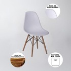 Conjunto De Mesa Eames Eiffel Redonda 120cm Branco + 5 Cadeir