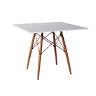 Conjunto De Mesa Eiffel Redondo Tampo De Vidro 110cm Com 4 Ca