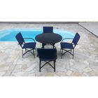 Conjunto De Mesa Em Corda Náutica - 4 Cadeiras + 1 Mesa