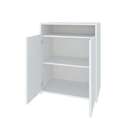 Conjunto De Mesa Em L Com Armário De Escritório 2 Pt Nero Coo