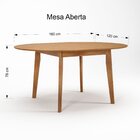 Conjunto De Mesa Extensível Redonda Tarsila Yescasa Com 6 Cad