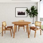 Conjunto De Mesa Extensível Redonda Tarsila Yescasa Com 6 Cad