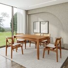 Conjunto De Mesa Extensível Retangular Tarsila Yescasa Com 6