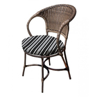 Conjunto De Mesa Fibra Sintética Amsterdã - 4 Poltronas + 1 M