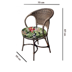 Conjunto De Mesa Fibra Sintética Arcobalena - 4 Poltronas + 1