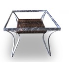 Conjunto De Mesa Fibra Sintética Melon - 4 Cadeiras + 1 Mesa