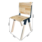 Conjunto De Mesa Industrial Bernardo Madeira Maciça 2,20mx90c