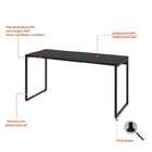 Conjunto De Mesa Kuadra I 150 Cm Com Cadeira De Escritório Se