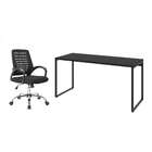 Conjunto De Mesa Kuadra I 150 Cm Com Cadeira De Escritório Se