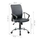 Conjunto De Mesa Kuadra Nogal Com Cadeira De Escritório Diret